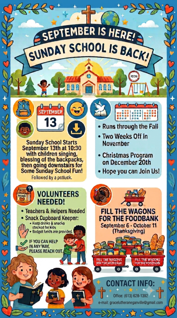 sunday school poster
